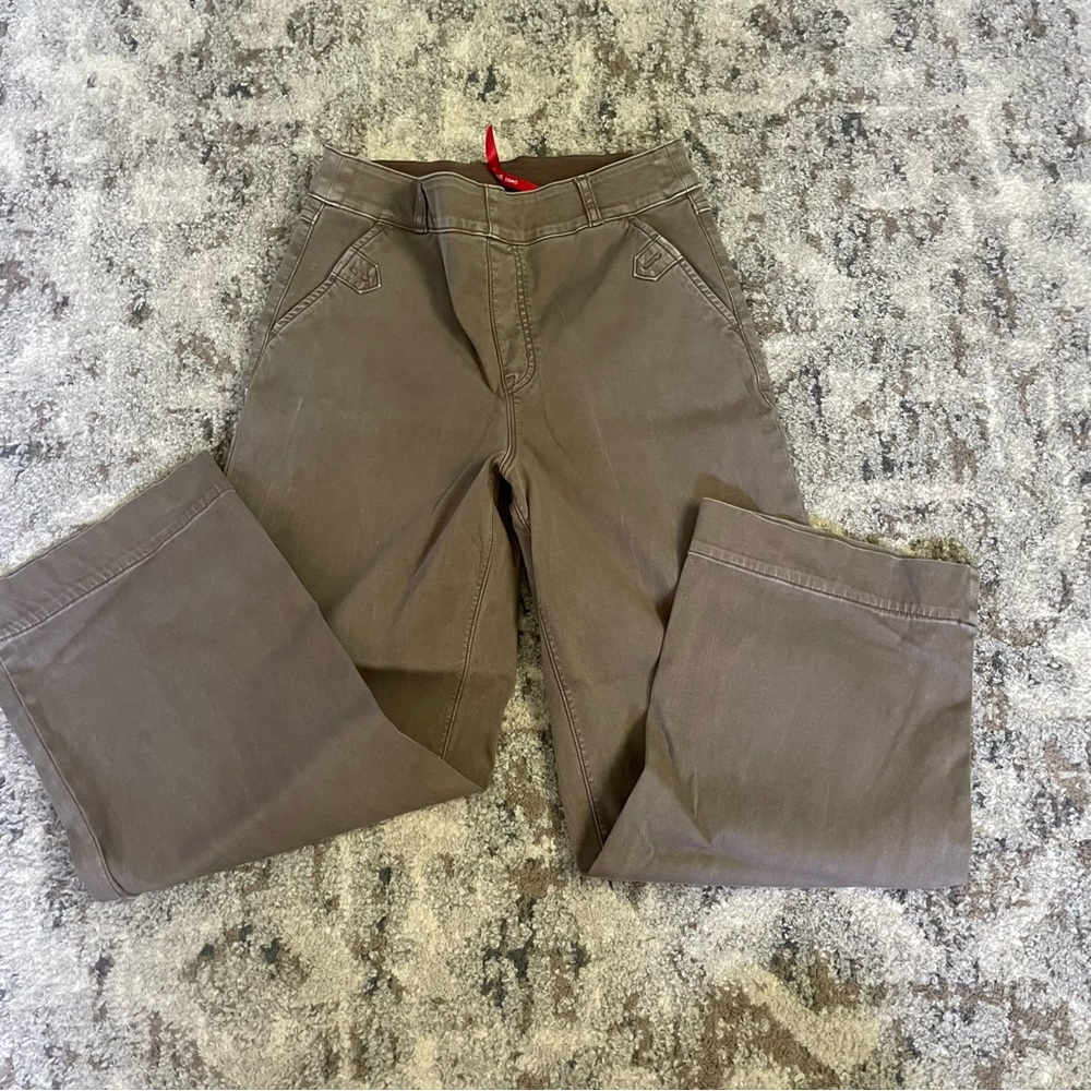 Spanx wide leg cropped jeans